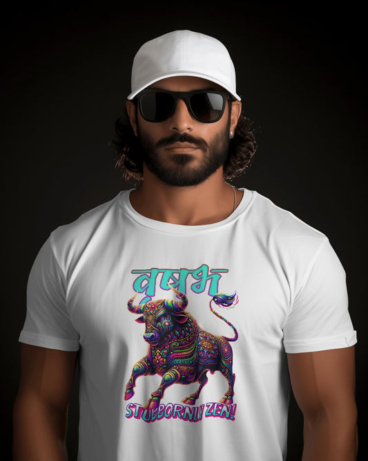 Rashi Bhavishya Vrushabh ( Taurus ) Tshirt printed